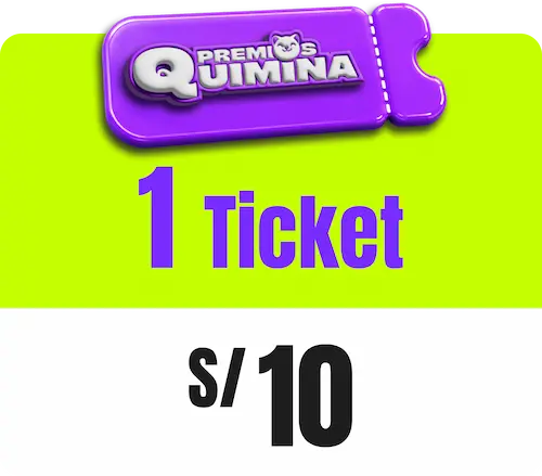 Ticket Premios Quimina
